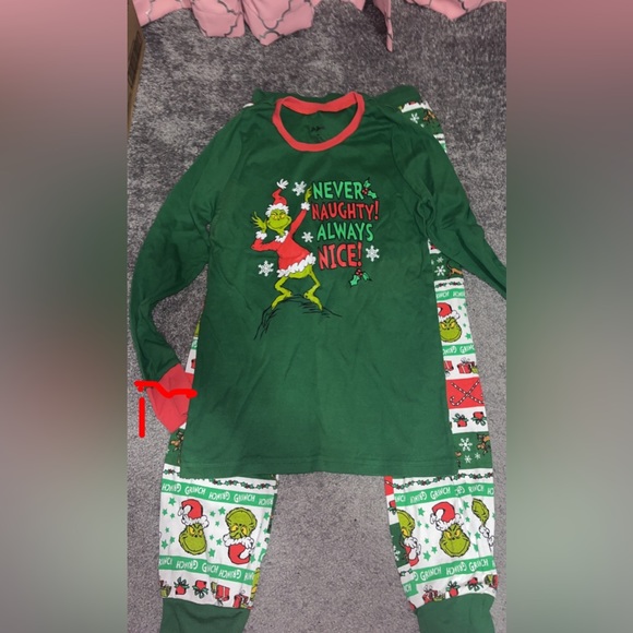 Grinch Christmas pajamas size men 2xl, men small, men medium - Picture 2 of 4